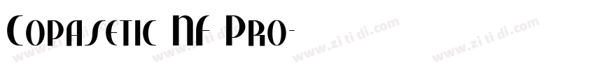 Copasetic NF Pro字体转换